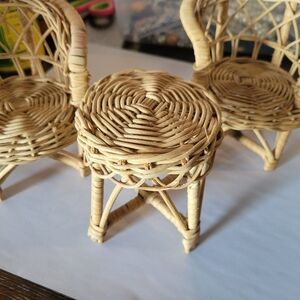 Barbie sized wicker furniture